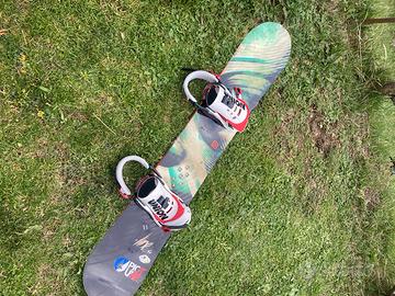 Tavola da snow con attacchi Union.