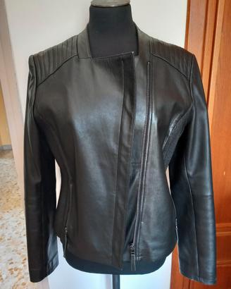 Giubbotto pelle nero