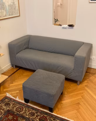 DIVANO + POUF Ikea Klippan venduti in blocco