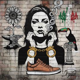 PRospeTTIvE - Quadro Moderno Astratto - 60x60