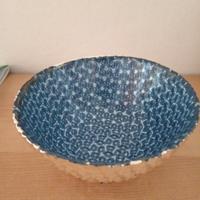 Svuotatasche vetro blu e argento