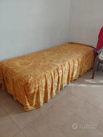 Letto singolo con rete e materasso