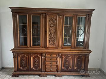 CREDENZA ANTICA LEGNO MASSELLO