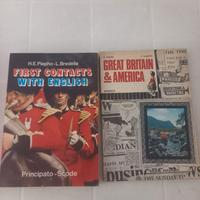 2 LIBRI DI INGLESE VINTAGE Great britain & america