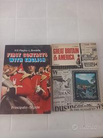 2 LIBRI DI INGLESE VINTAGE Great britain & america