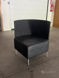 Montis Poltrona in pelle nera