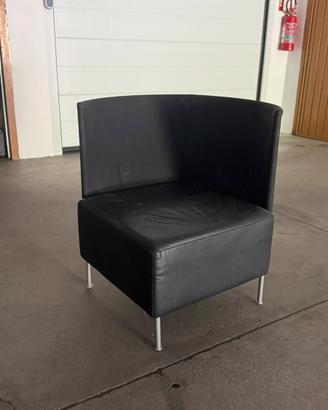 Montis Poltrona in pelle nera