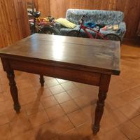 tavolo antico 108 cm x 72 cm+ sedie