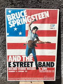 Bruce Springsteen poster concerto San Siro 1985