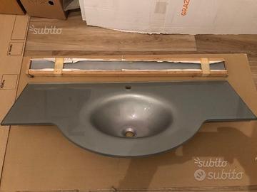 Lavello / lavandino cristallo Ardeco 120 argento