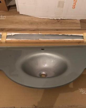 Lavello / lavandino cristallo Ardeco 120 argento