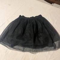 Minigonna nera con tulle