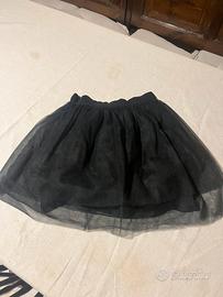 Minigonna nera con tulle
