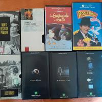 VHS, dvd, cd audio