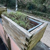 Fioriera in legno