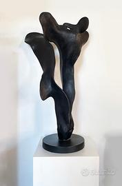 Scultura - teak e ferro nero