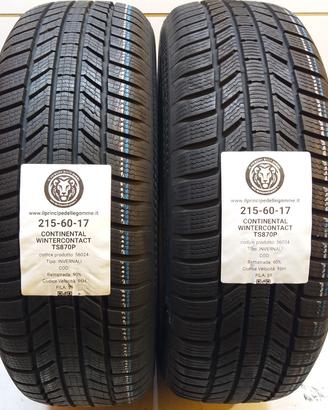 2 GOMME 215 60 17 CONTINENTAL A56024