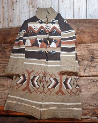 Cardigan donna etnico lana taglia S montgomery lun