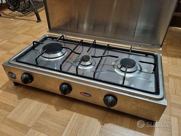 Fornello da tavolo inox Parker con termocoppia