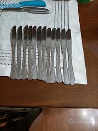 Set 12 coltelli in acciaio 