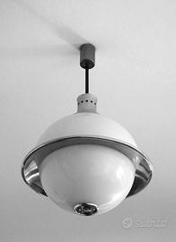 Lampadario di design Anni 60 a doppia semisfera