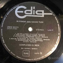 Vinile Complesso G. Men-In Fondo Agli Occhi Tuoi