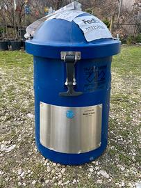 Bidone trasporto seme equino