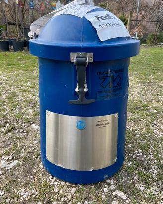 Bidone trasporto seme equino