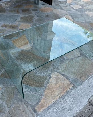 Tavolo in vetro trasparente 110x60 cm – H 40 cm