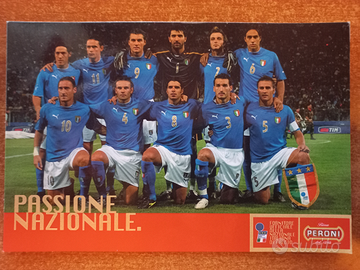 Cartolina nazionale calcio birra Peroni