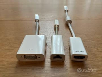 Set 3 adattatori per MacBook: GigaEth, SVGA, HDMI