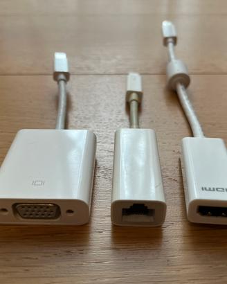 Set 3 adattatori per MacBook: GigaEth, SVGA, HDMI