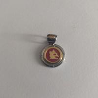 Ciondolo As Roma in acciaio