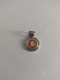 Ciondolo As Roma in acciaio