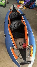 Canoa gonfiabile, perfetta, due posti