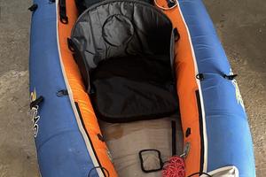 Canoa gonfiabile, perfetta, due posti