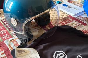 Casco Piaggio Mirror blu