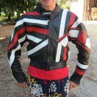 Harro vintage giacchino moto pelle donna tg 42