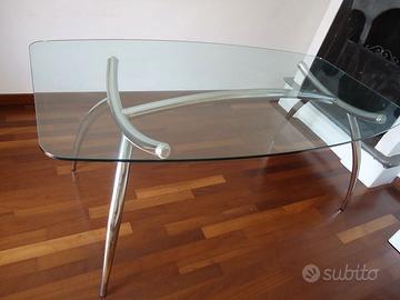 Tavolo Cristallo Temperato Calligaris