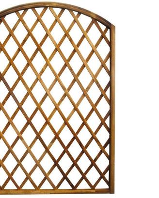 Pannello in legno grigliato/traliccio ad arco