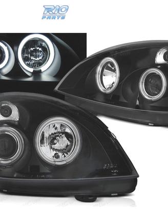 FARI PER RENAULT CLIO II 01-05 ANGEL EYES LED NERI