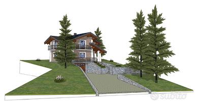 Terreno con progetto villetta unifamiliare