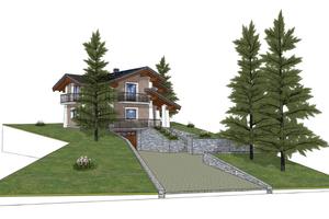 Terreno con progetto villetta unifamiliare