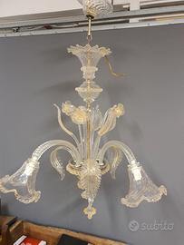 lampadario in vetro di murano 