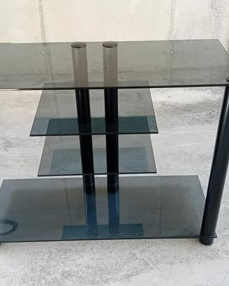 Mobile porta Tv/stereo PRANDINI nero fumè