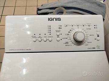 lavatrice ignis caricamento dall'alto 