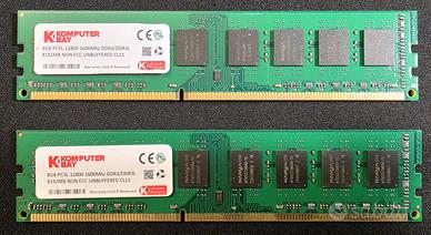 16 GB DDR3 1600 (8GB x 2)