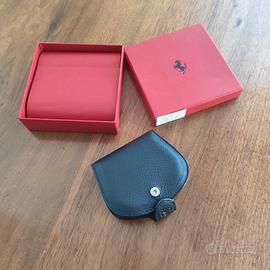 Tacco Portamonete FERRARI pelle nera