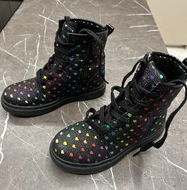 Lico - Stivaletti neri con cuoricini tg 33y