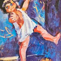 quadro incorniciato del pittore Manfredo Acerbo 